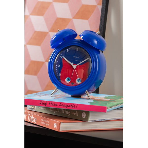 Ceas deșteptător pentru copii ø 15 cm Peekaboo Cat – Karlsson-image-2