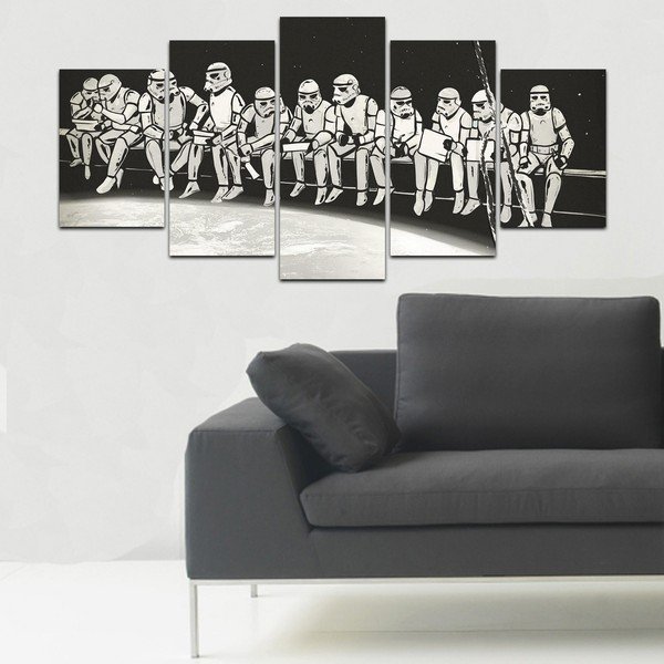 Tablou din mai multe piese Homemania Decor Black&White Clones-image-1