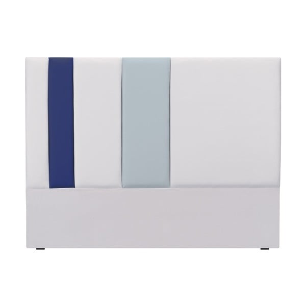 Tăblie pat Mazzini Sofas Dahlia, 120 x 140 cm, gri - albastru