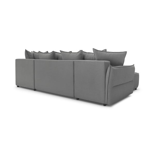 Colțar gri deschis extensibil (colț  pe partea dreaptă) Leon – Bobochic Paris-image-3