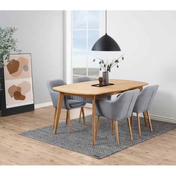 Masă extensibilă în decor de stejar Actona Marte Dining, 180 x 102 cm-image-1