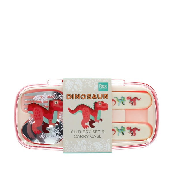 Tacâmuri pentru copii din oțel inoxidabil 2 buc. Baby Dinos – Rex London-image-2