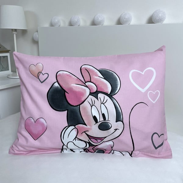 Lenjerie de pat pentru copii din bumbac pentru pătuț 100x135 cm Minnie – Jerry Fabrics-image-3