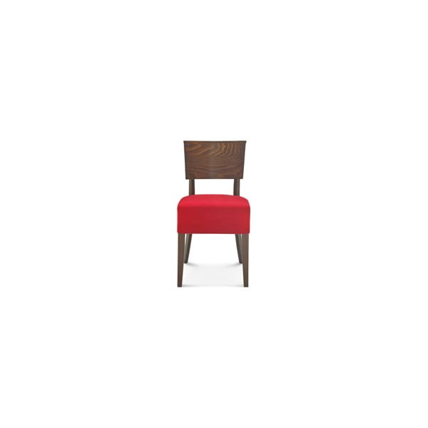 Scaun din lemn Fameg Else, roșu - maro