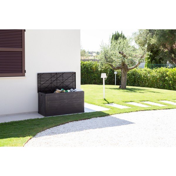 Cutie de depozitare pentru grădină gri antracit Wood – Toomax-image-2