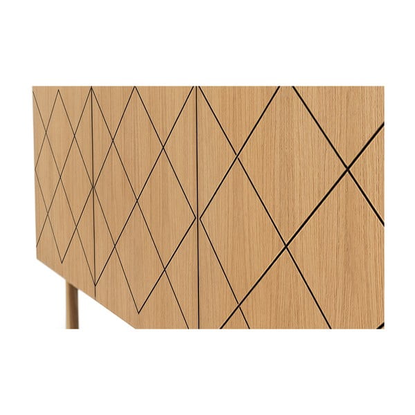 Comodă cu aspect de lemn de stejar Woodman Porto Ramalade-image-3