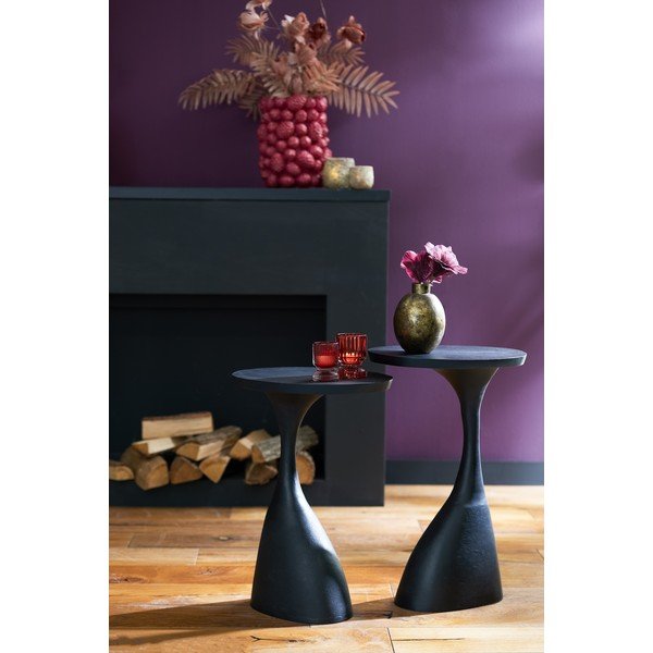 Masă auxiliară rotundă din metal 33x40 cm Macau - Light & Living-image-1