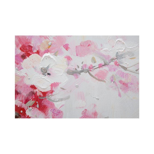 Tablou pictat manual din 3 piese Mauro Ferretti Peach, 180 x 60 cm-image-1