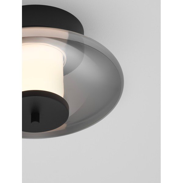 Plafonieră negru-mat LED cu intensitate reglabilă din sticlă Ballet – Nova Luce-image-2