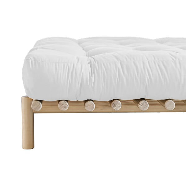 Pat matrimonial  din lemn masiv de pin cu somieră 160x200 cm Pace – Karup Design-image-3