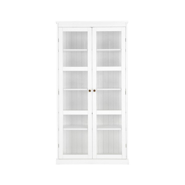 Vitrină albă din MDF 98x193x34 cm Wilma – Ellos Home-image-3