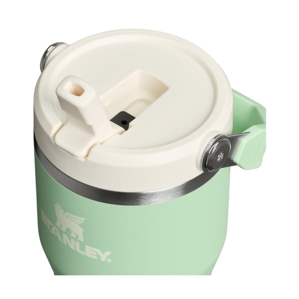 Termos verde salvie din oțel inoxidabil 600 ml IceFlow™ Flip Straw 2.0 Tumbler Pistachio – Stanley-image-1