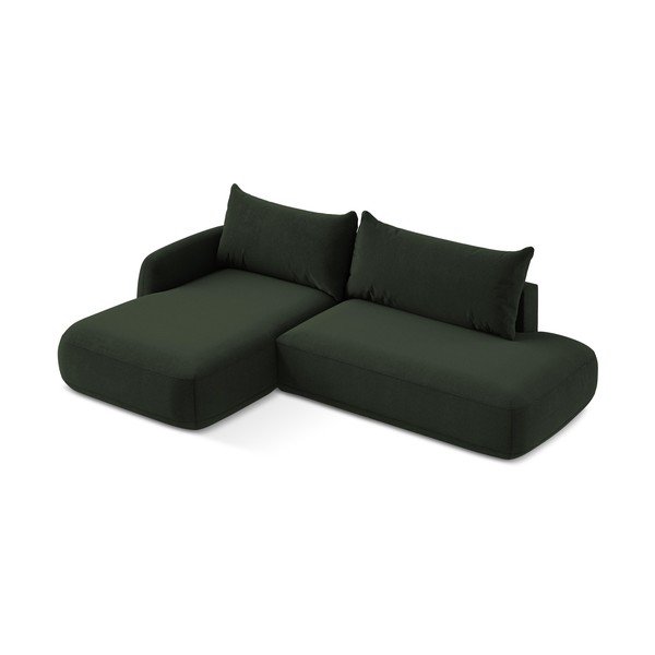 Colțar verde închis extensibil (cu colț pe partea stângă/cu șezlong) Hale – Makamii-image-2