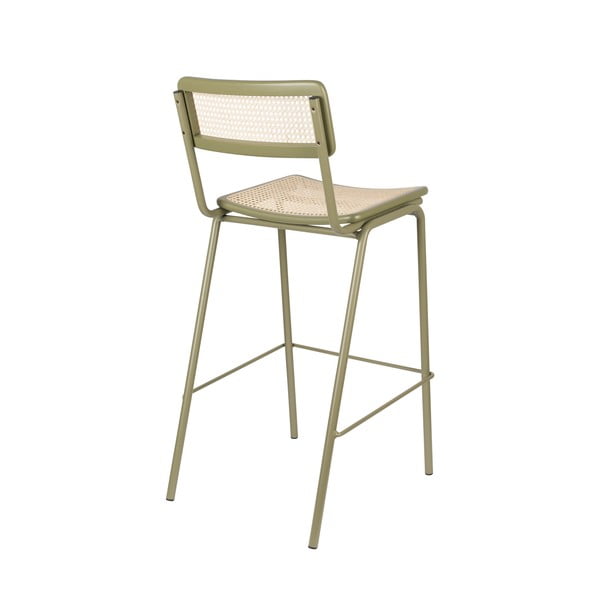 Set 2 scaune de bar din ratan verde, 106 cm Jort - Zuiver-image-4