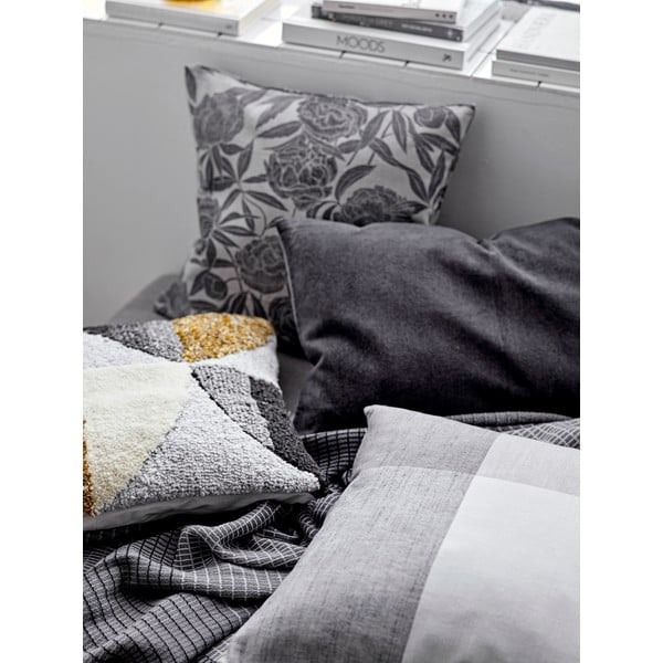 Pernă din bumbac Södahl Geometric, 45 x 45 cm, gri-image-2