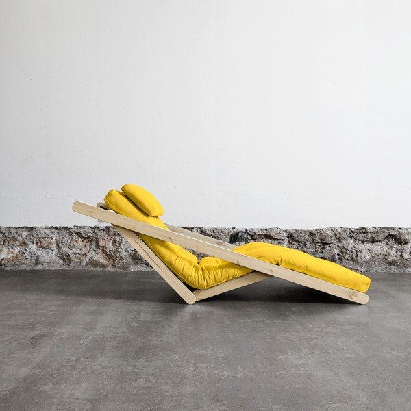 Șezlong extensibil Karup Figo Raw/Amarillo-image-1