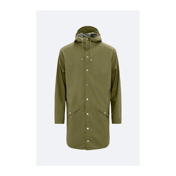 Jachetă unisex impermeabilă Rains Long Jacket, mărime L / XL, verde