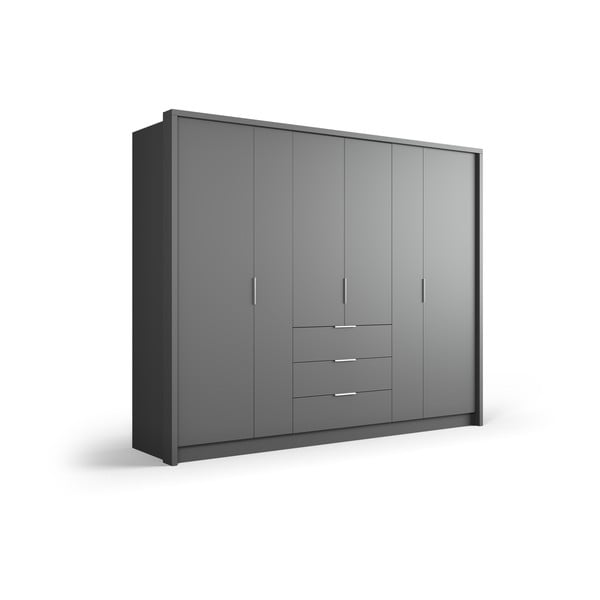 Dulap gri 255x217 cm Wells - Cosmopolitan Design-image-2