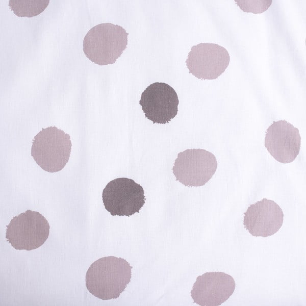Lenjerie de pat pentru copii albă-gri din bumbac pentru pătuț 100x135 cm Thumper "Dots" – Jerry Fabrics-image-4