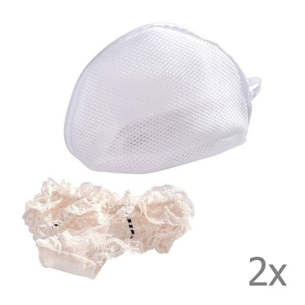 Set 2 săculeți pentru spălat lenjerie intimă Wenko, alb-image-2