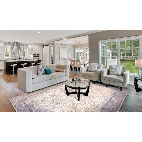 Covor crem din lână 200x300 cm Jennifer – Agnella-image-1