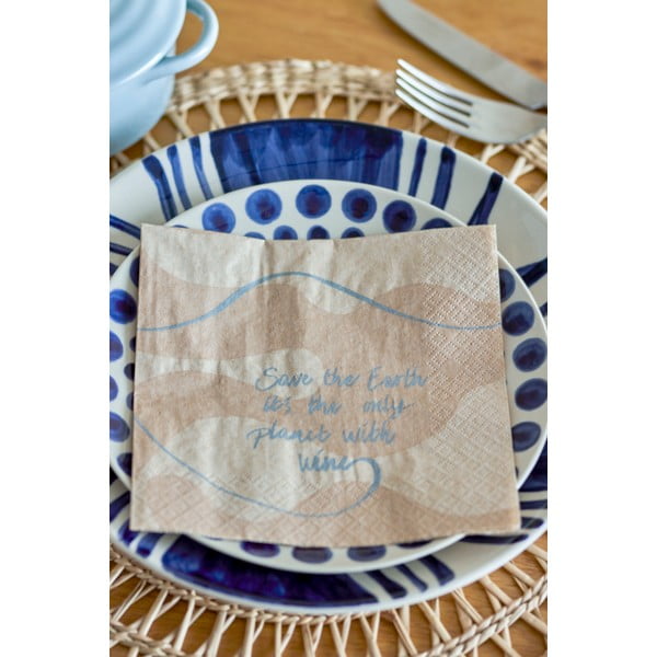 Șervețele 20 buc. din hârtie Earth – Bloomingville-image-1