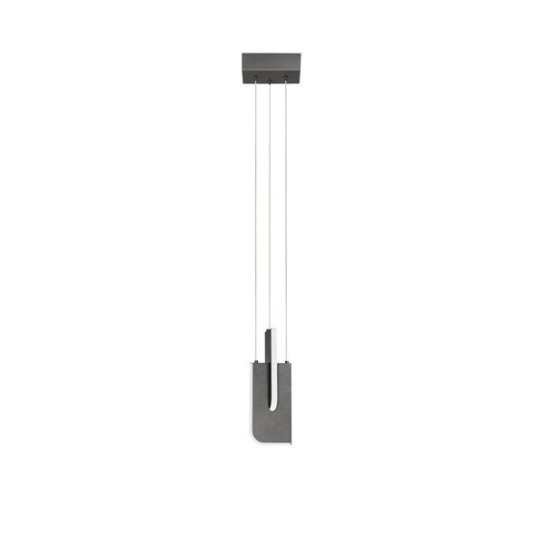 Lustră gri deschis LED cu intensitate reglabilă din metal Totem – Nova Luce