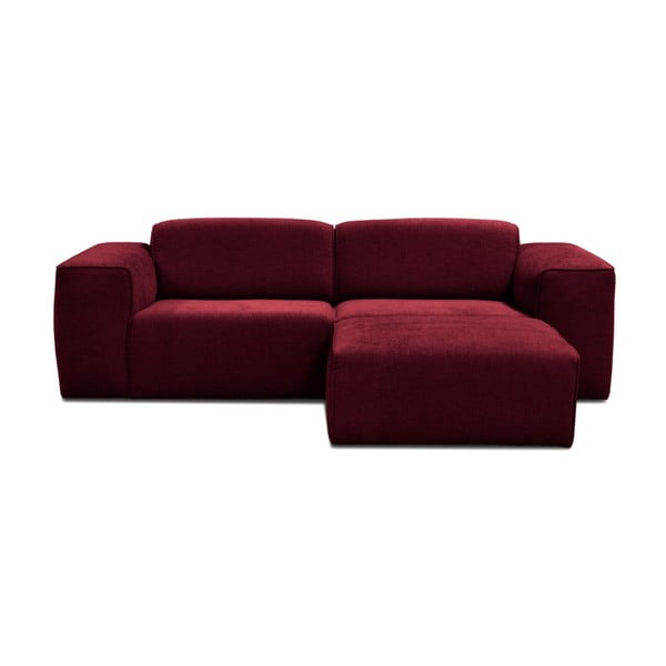 Canapea cu 3 locuri și puf Cosmopolitan Phoenix, roșu