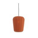 Lustră teracotă cu abajur textil ø 10 cm Bibury – Light & Living