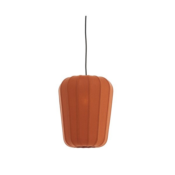 Lustră teracotă cu abajur textil ø 10 cm Bibury – Light & Living