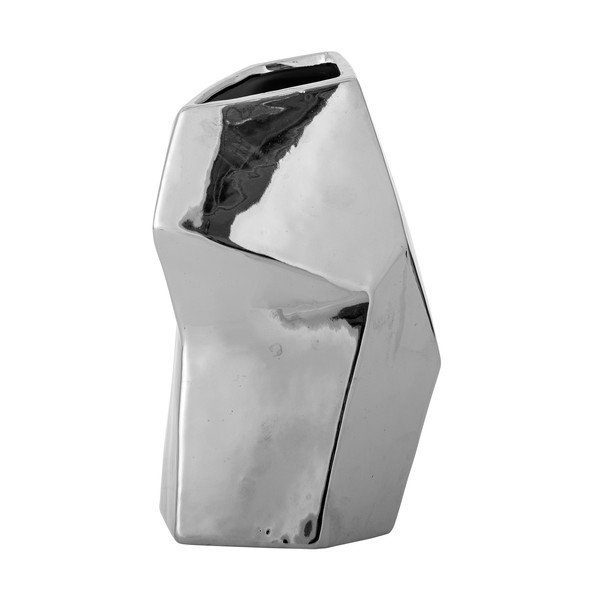 Vază argintie din gresie (înălțime 23 cm) Dimona – Bloomingville-image-3
