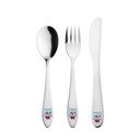 Tacâmuri pentru copii argintii din oțel inoxidabil 3 buc. – Orion