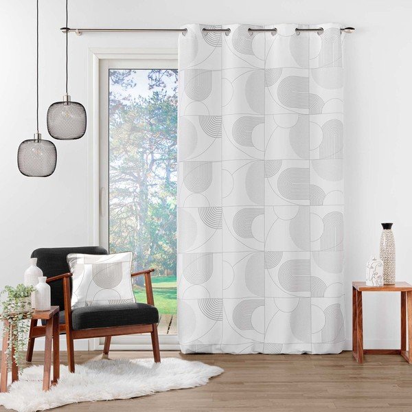 Draperie albă 140x280 cm Esquisse – douceur d'intérieur-image-2