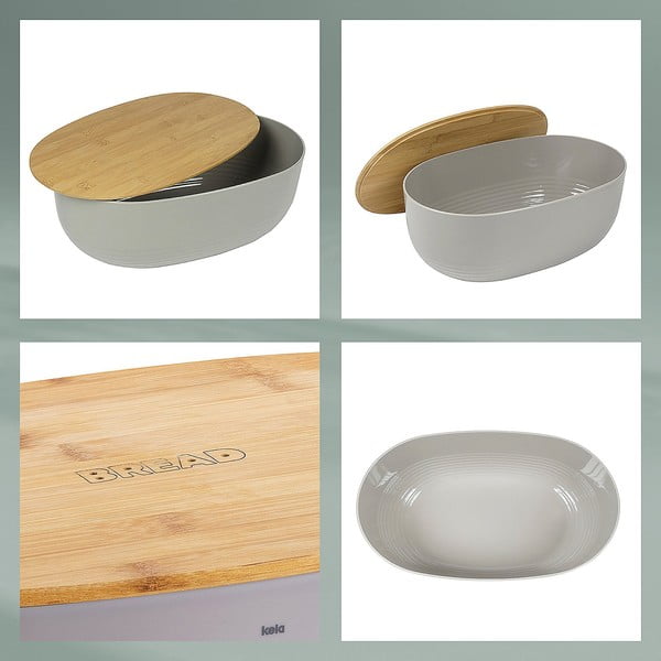 Cutie pentru pâine Kela Namur, 37,5 x 23 cm, bej-image-3