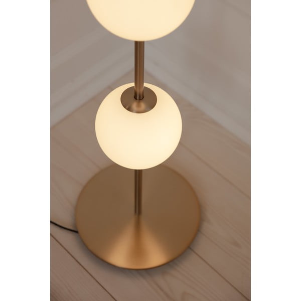 Lampadar alămiu LED cu intensitate reglabilă cu abajur din sticlă (înălțime 128 cm) Audrey Floor – UMAGE-image-3