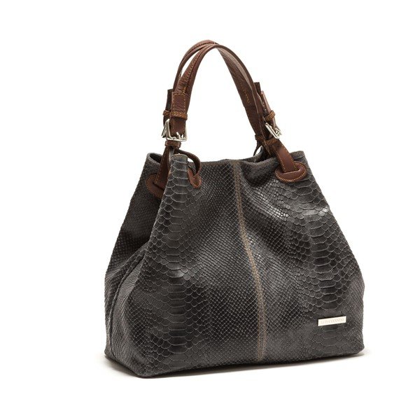 Geantă din piele Isabella Rhea no. 841, gri-image-3