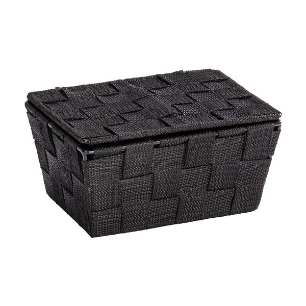 Coș cu capac Wenko Adria, negru-image-1