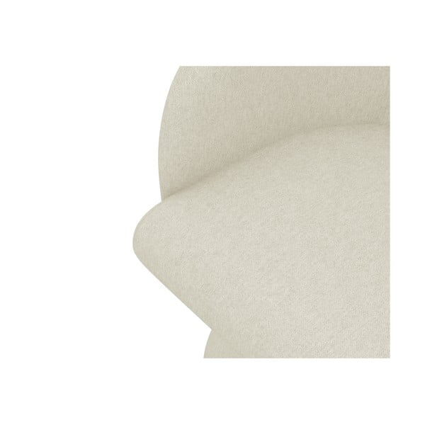 Scaun de sufragerie crem tapițat Kanoa – Makamii-image-4