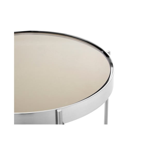 Măsuță auxiliară rotundă cu blat din sticlă ø 33 cm Allure – Premier Housewares-image-2