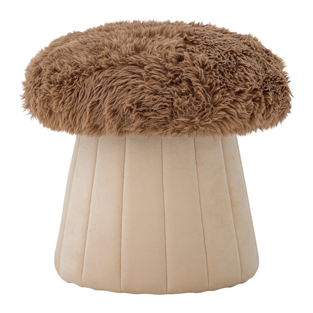 Puf pentru copii maro/în culoare naturală Bertil – Bloomingville Mini