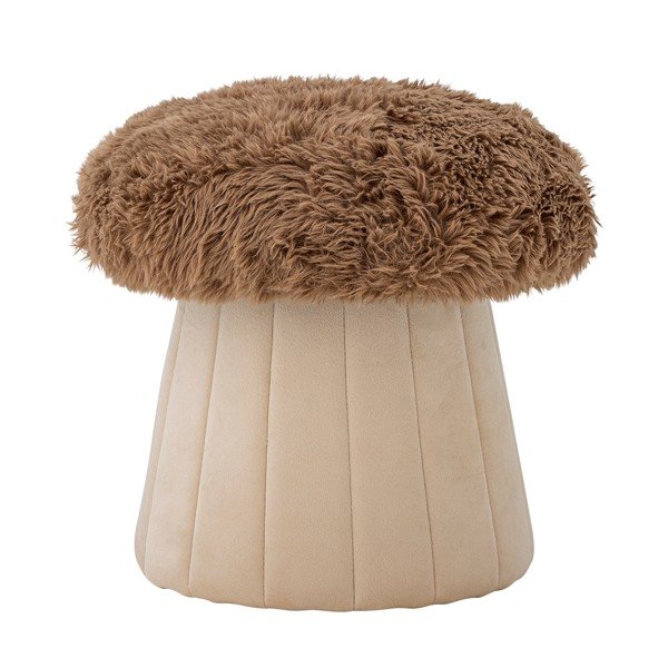 Puf pentru copii maro/în culoare naturală Bertil – Bloomingville Mini
