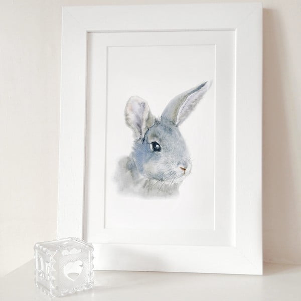 Poster Bunny Portrait A4
