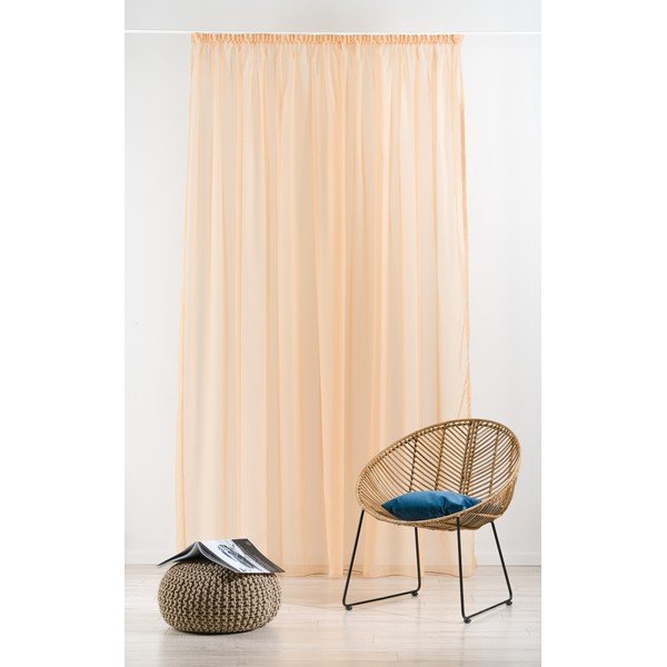 Perdea portocalie 300x260 cm Voile – Mendola Fabrics