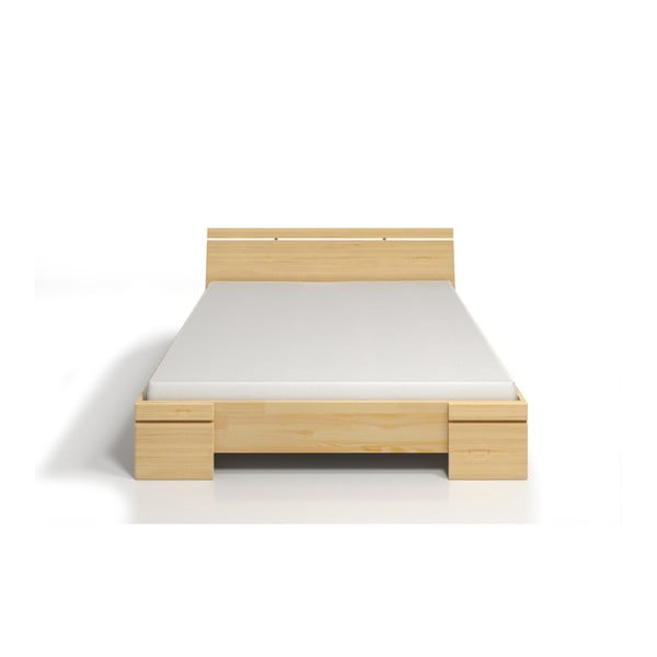 Pat dublu din lemn de pin, cu spațiu de depozitare, SKANDICA Sparta Maxi, 180 x 200 cm-image-1
