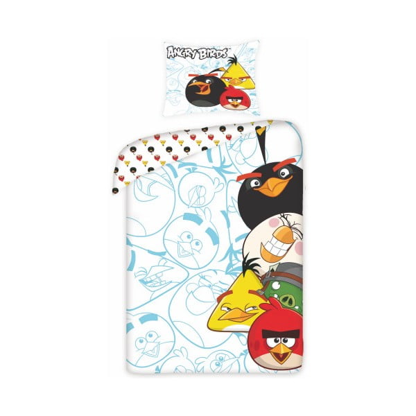 Lenjerie de pat Angry Birds 5002, 160 x 200 cm