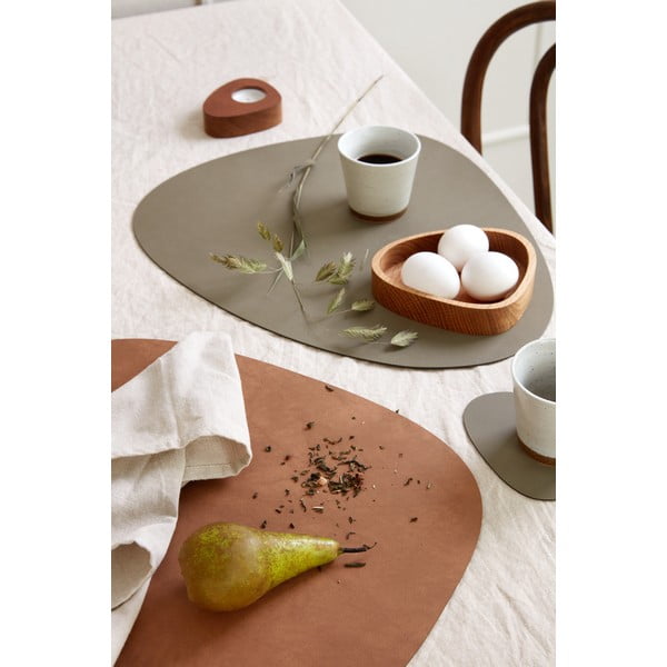 Suport pentru farfurii din piele ecologică 37x44 cm Curve L Double Nupo – LIND DNA-image-4