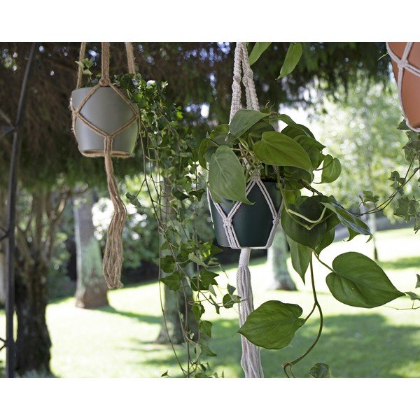 Suport suspendat pentru ghiveci de flori din material textil ø 13 cm (înălțime 100 cm) Macramé – Artevasi-image-2