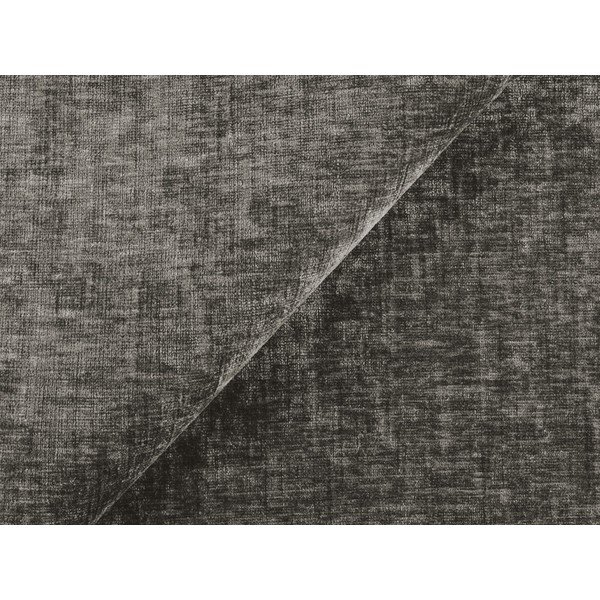 Taburet gri cu tapițerie din chenille Kuki – Makamii-image-4