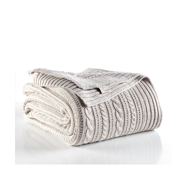 Cuvertură din amestec de bumbac Homemania Decor Camila, 220 x 240 cm, gri - bej-image-1