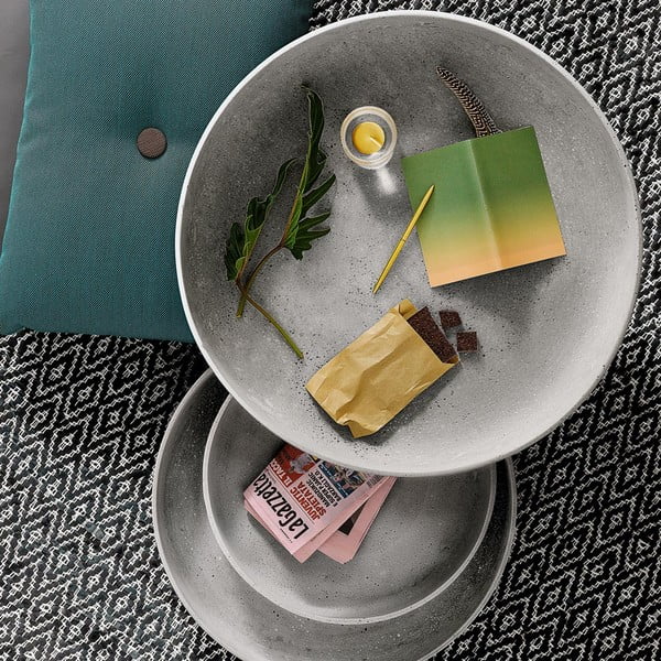 Bol decorativ Blomus Moon, ⌀ 40 cm, gri-image-1